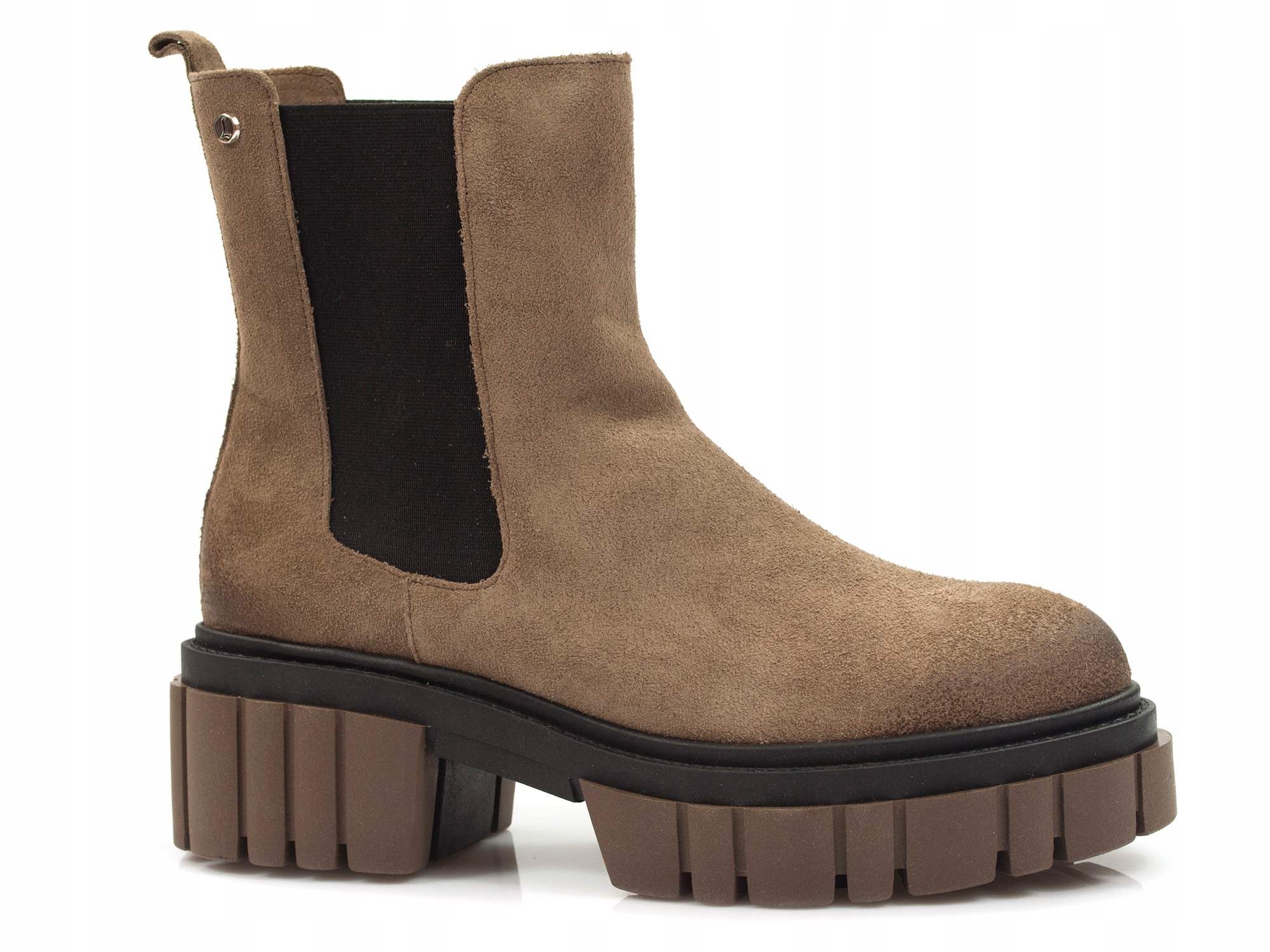 

sztyblety na platformie Lemar workery botki buty