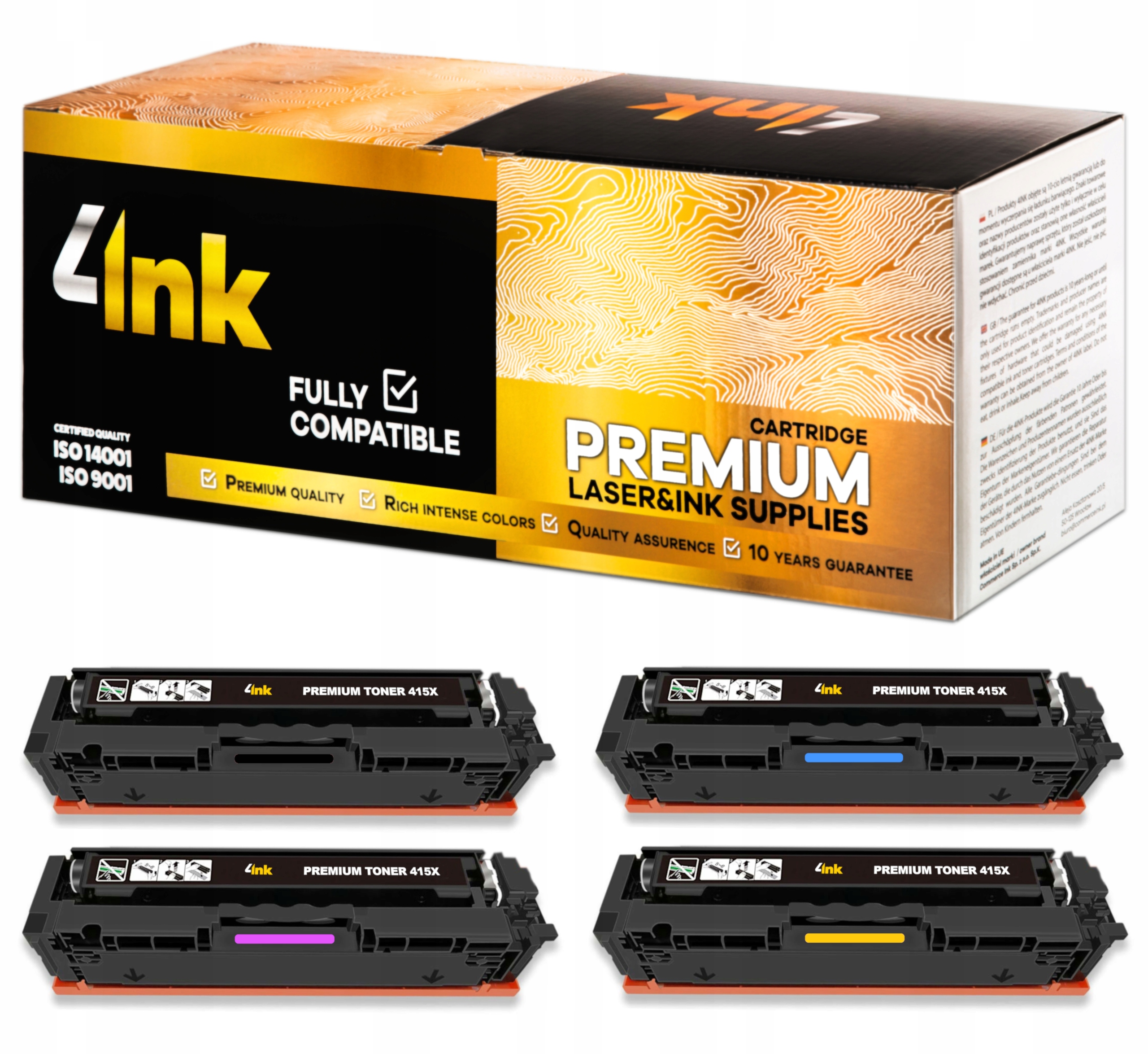 

4x Toner Do Hp Laserjet M479fdn M479fdw M479fnw XL