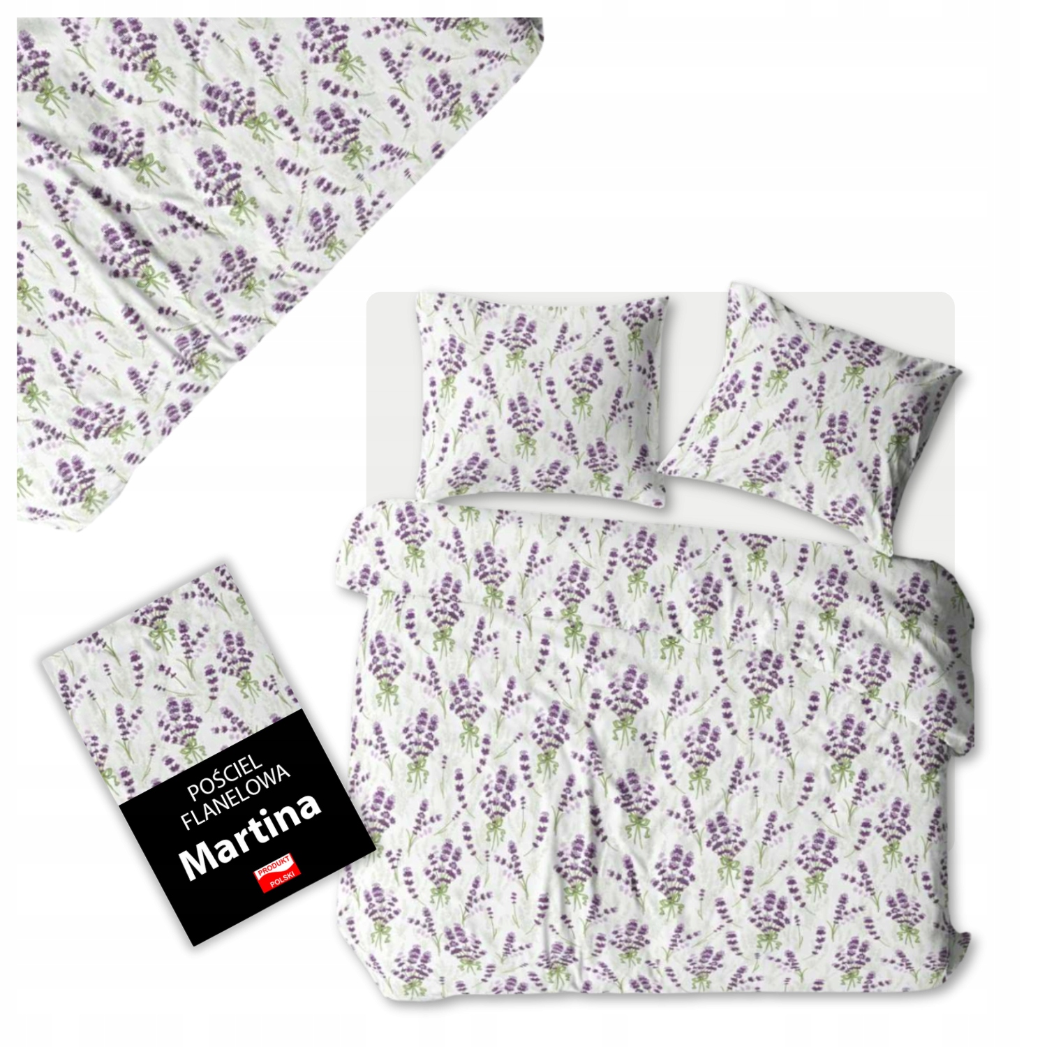 Flanelová Sada Povlečení 140x200, měkká, 3dílná, teplá, odolná Polský