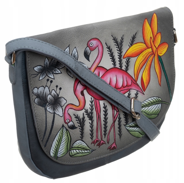 Dámská kožená kabelka přes rameno vyrobená z přírodní kůže