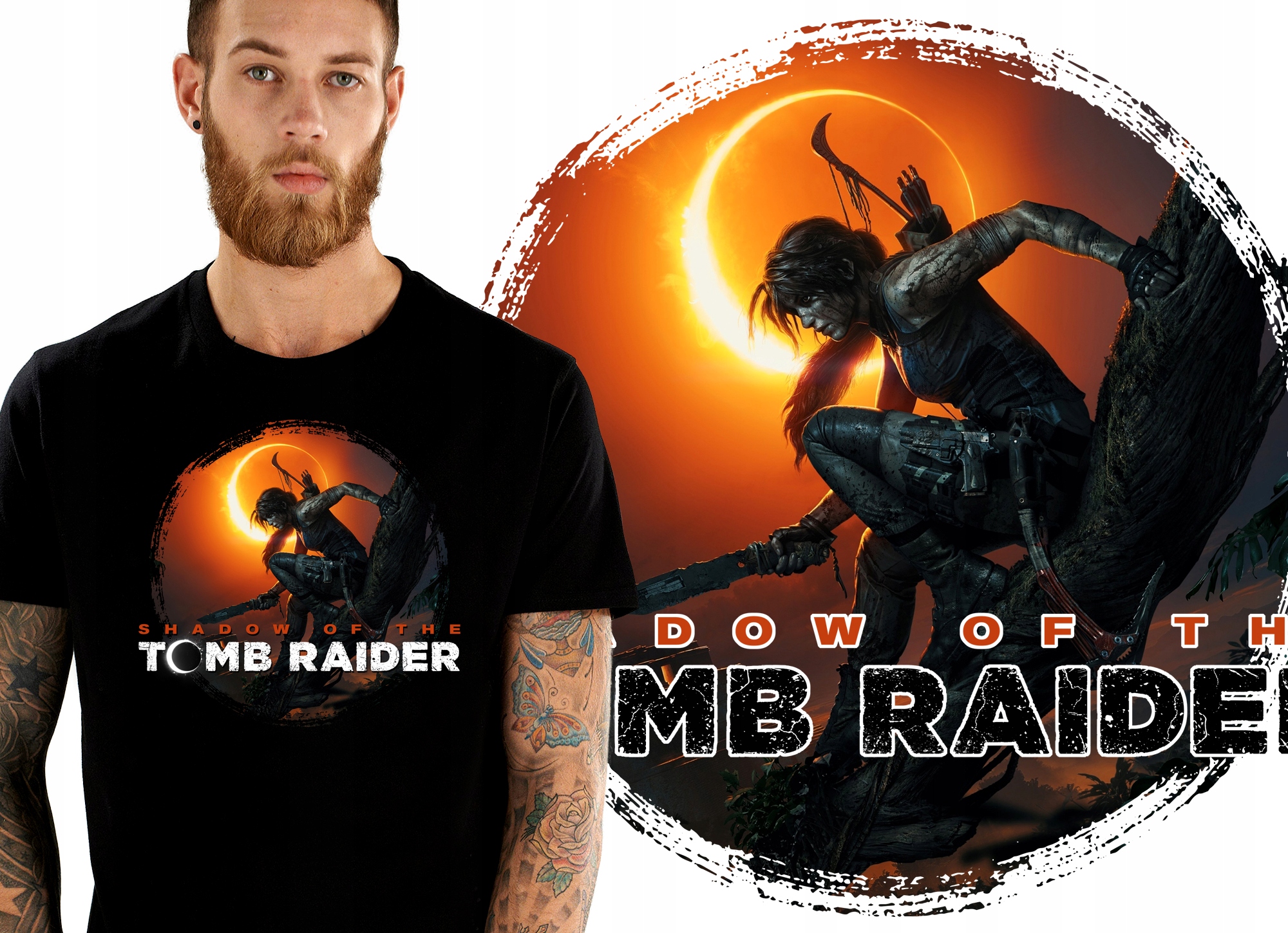 

Tomb Raider Shadow Lara Croft Koszulka Męska M