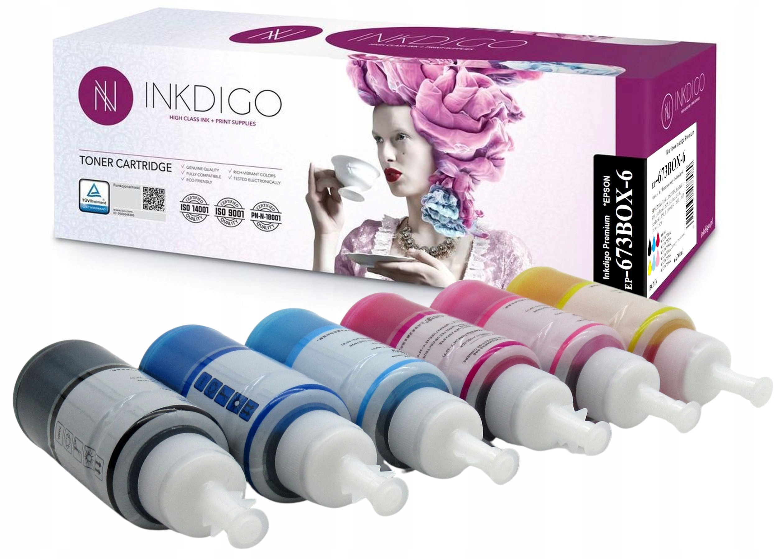 

6x Tusz do T6731 673 L800 L805 L810 L850 L1800
