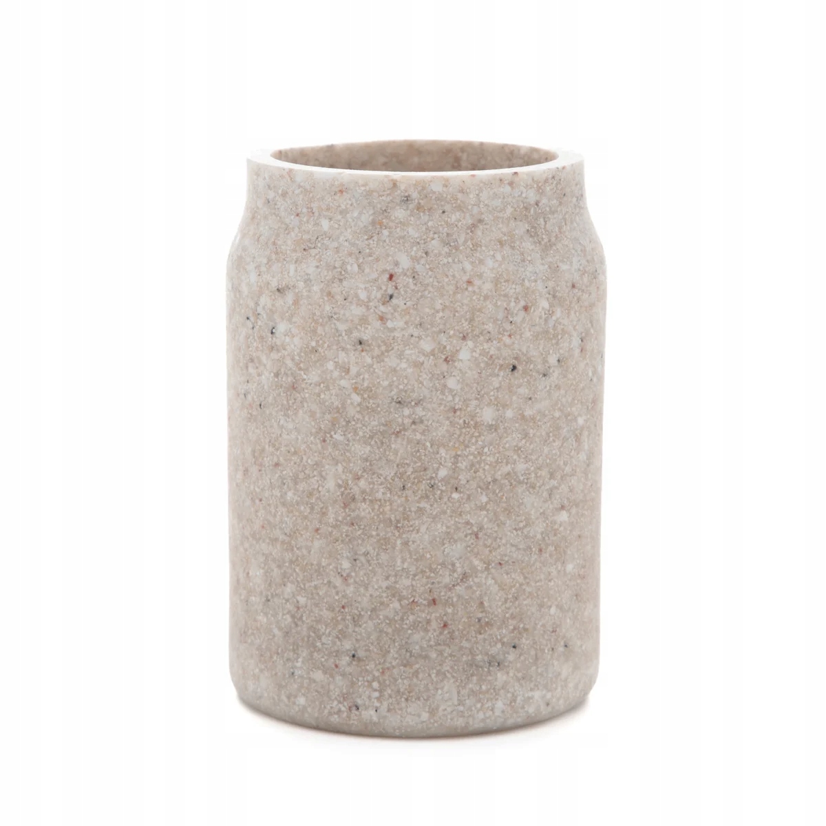 Kubek łazienkowy LORELEI beżowy 13.3x9.7x2.5cm HOMLA