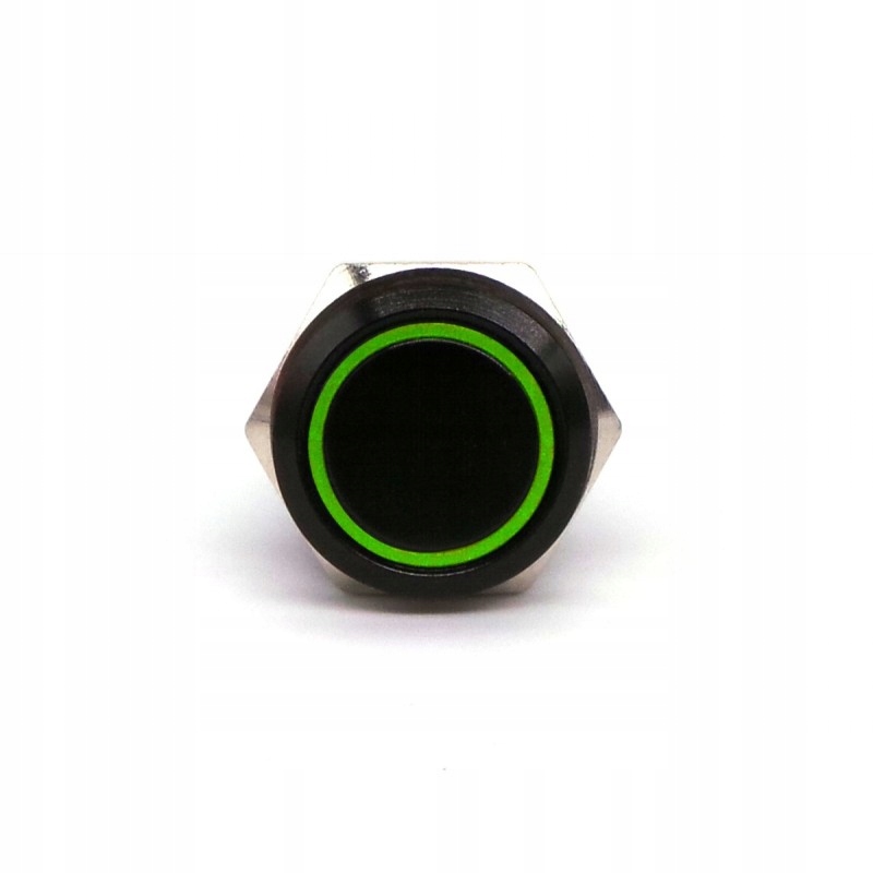 

Włącznik On/Off zatrzaskowy Led 18mm Zielony