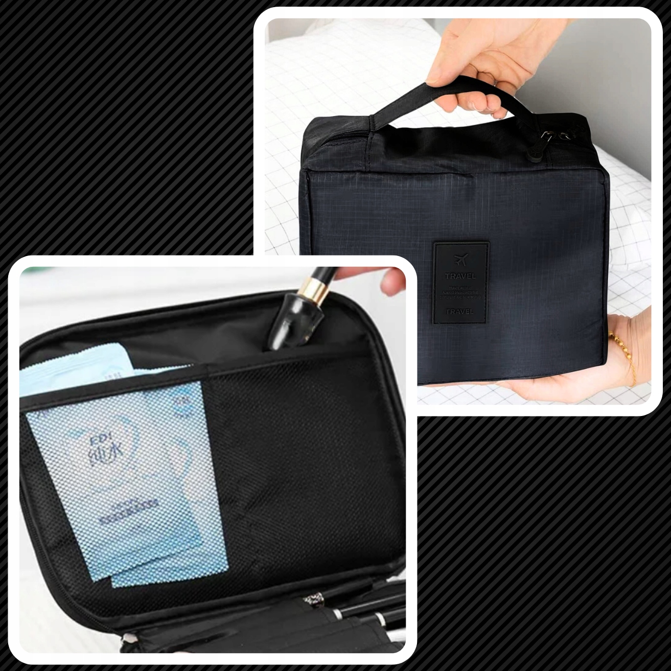 KOSMETYCZKA PODRÓŻNA TORBA NA KOSMETYKI TORBA MĘSKA UNIWERSALNA TOREBKA Płeć uniseks