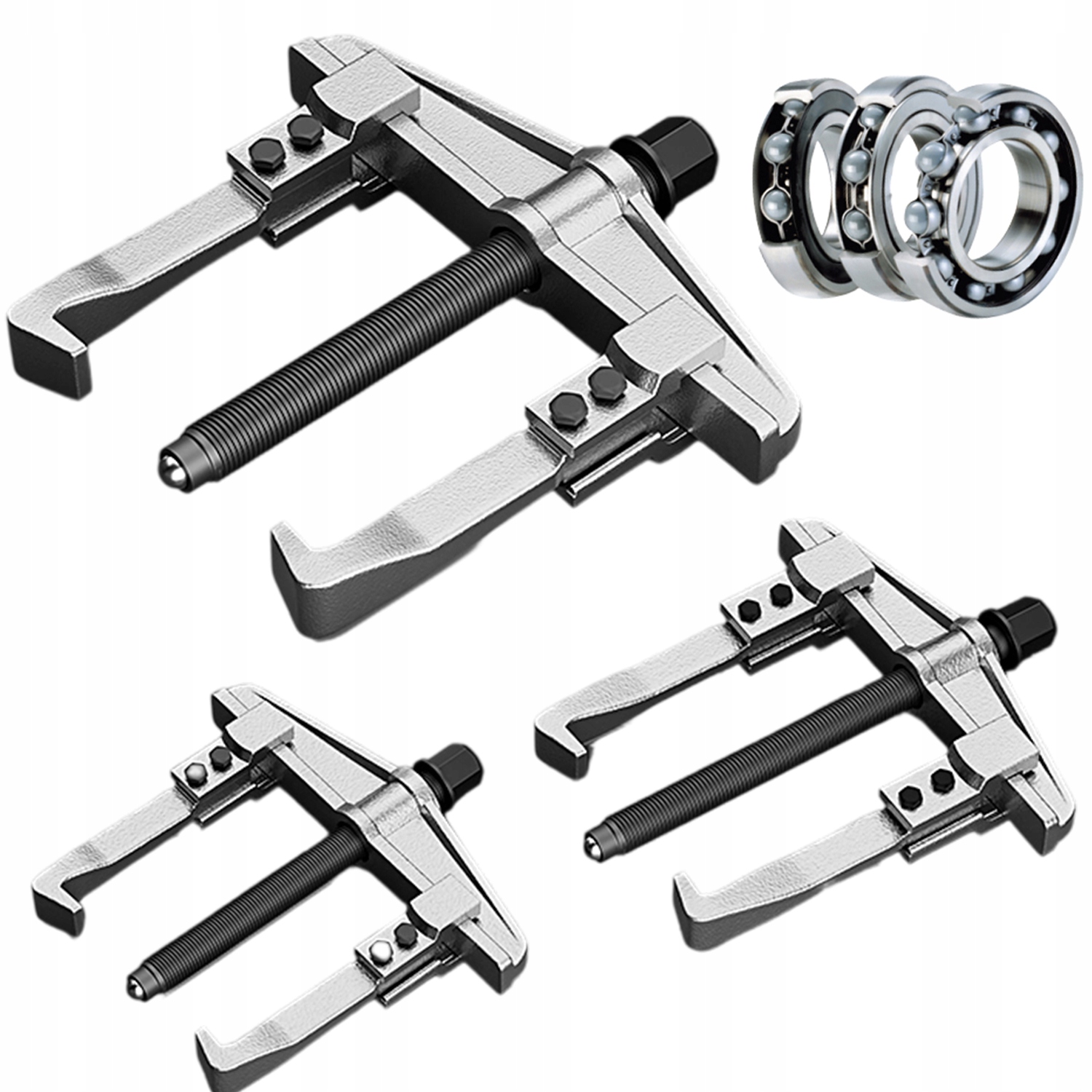 Univerzální Stahovák Ložisek 3 Kusy, Reverzibilní Design, Pevnost 168 Tun