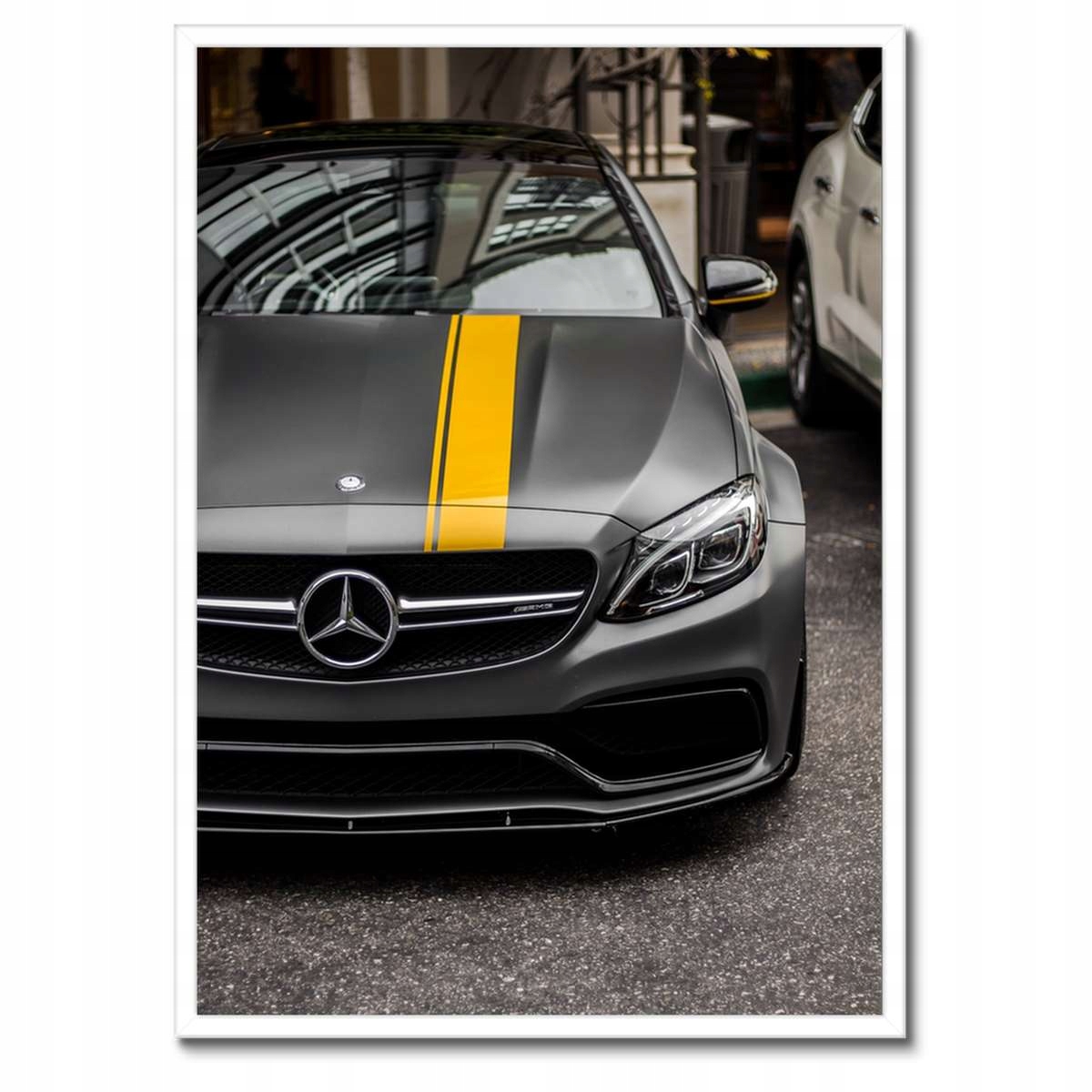 Plakáty v rámu 50x70 Mercedes Amg Žlutý proužek