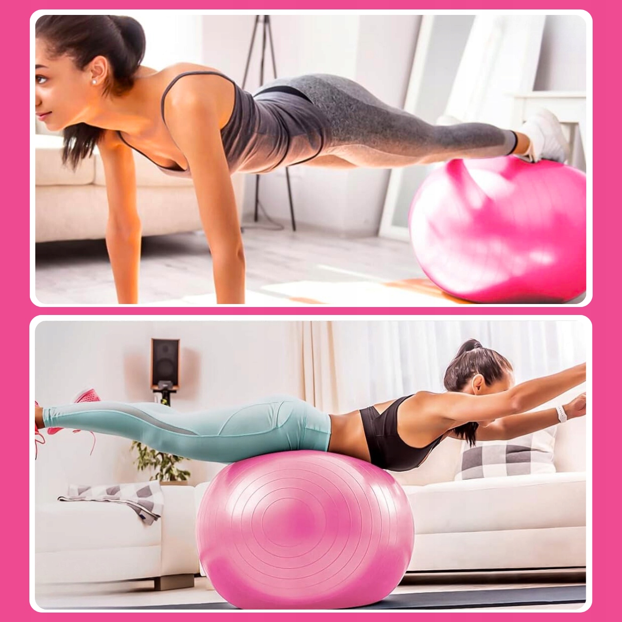 PIŁKA GIMNASTYCZNA CO ĆWICZEŃ REHABILITACYJNA 65cm FITNESS POMPKA WZMOCN Średnica 65 cm