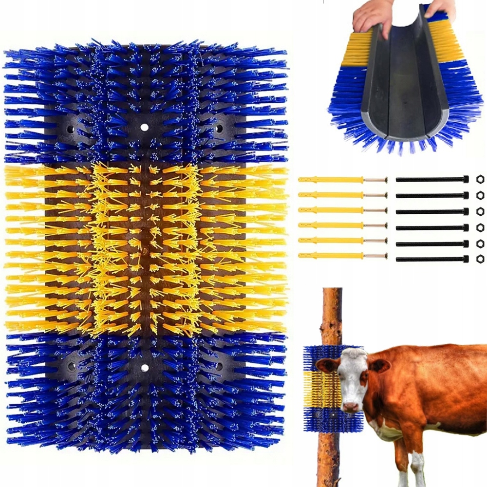 Czochradło dla bydła i koni 44.5 x 29.97 cm Szczotka do masażu koni