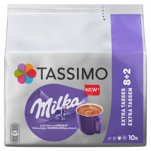 Levně Tassimo Milka Káva v kapslích, horká čokoláda (10 kapslí)