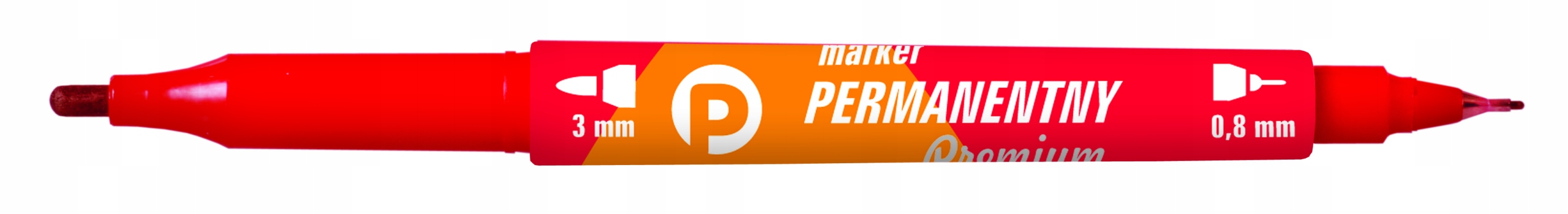 

Marker permanentny Tetis KM501 dwustronny czerwony