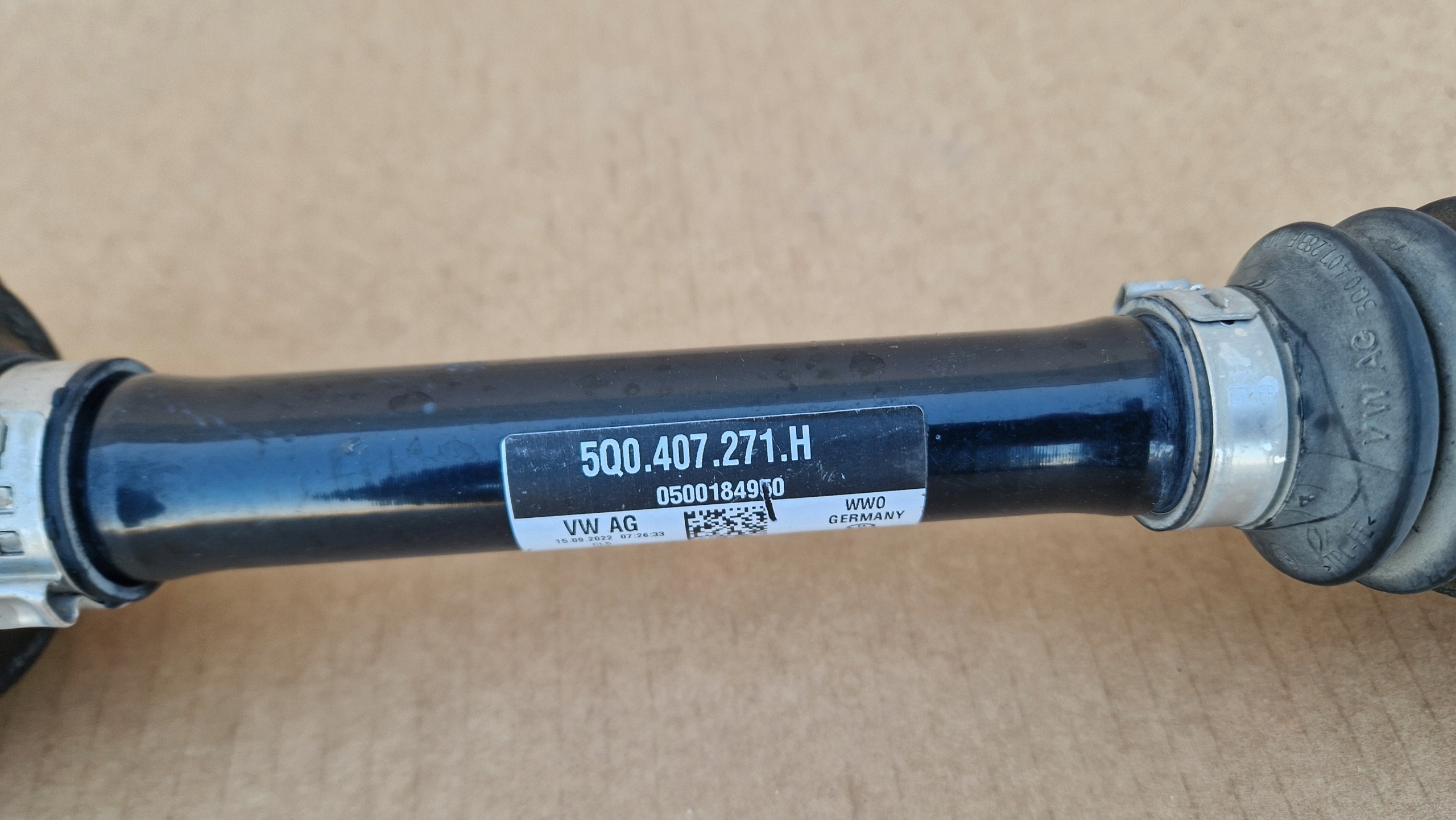 semi-axis VW AUDI SKODA 5Q0407271H original as new left complete