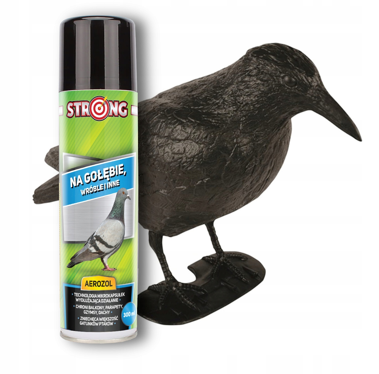 

Kruk odstraszacz Spray strach na Wróble Gołębie