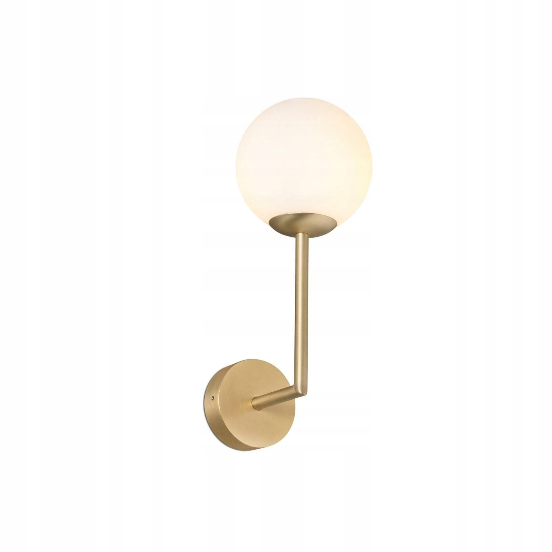 Faro Gala nástenná lampa, zlatá, IP44, opálové sklo, G9, moderný design