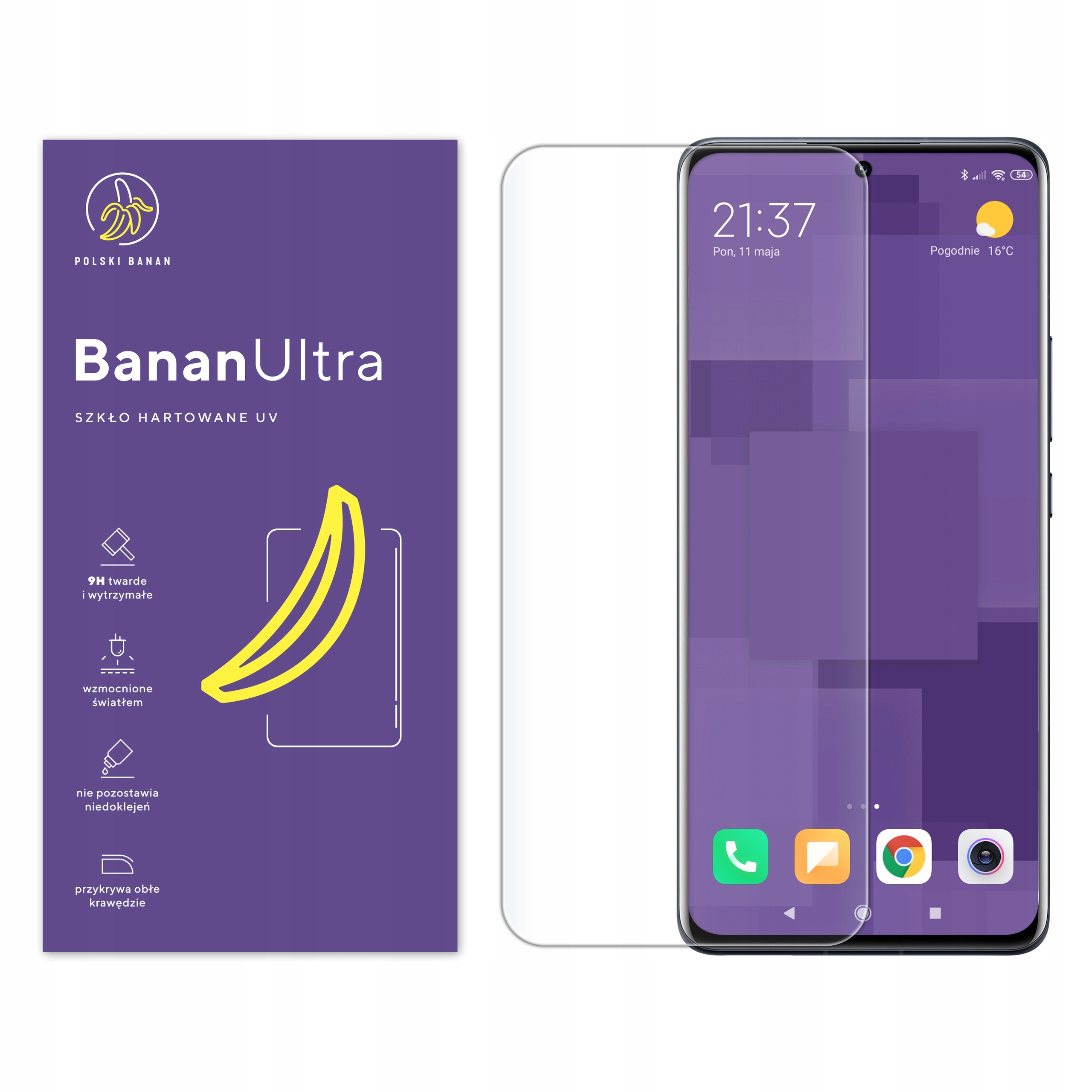 

Szkło Hartowane Uv Polski Banan do Xiaomi 12 Pro