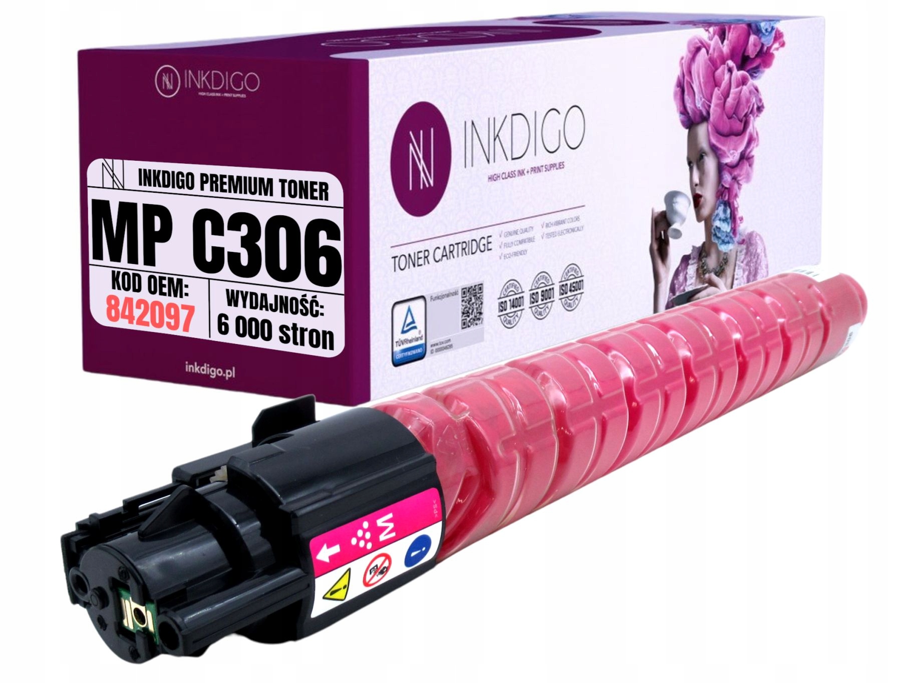 Náhradní toner 842097 pro tiskárny Ricoh Mp C306 C307 C406