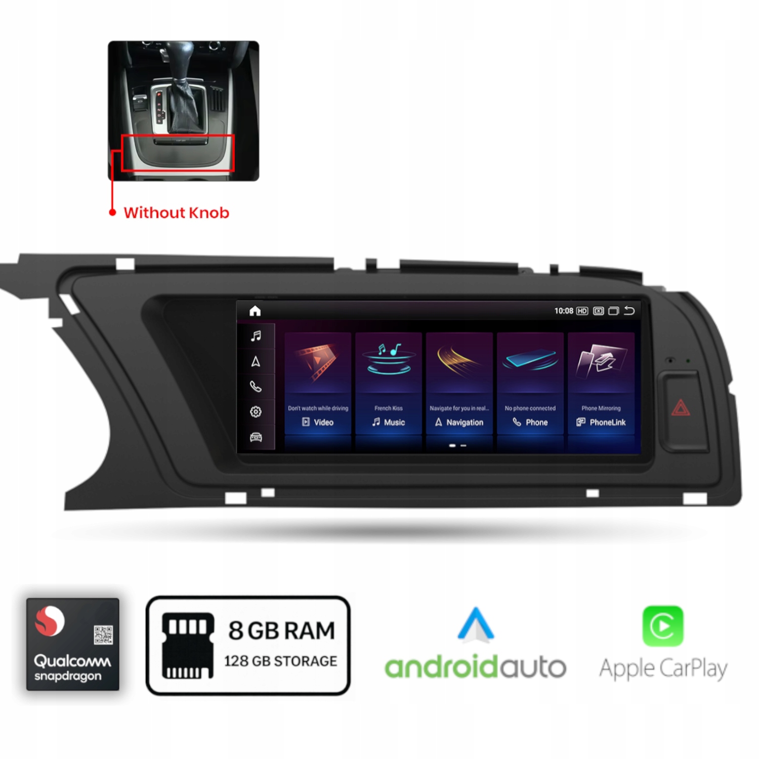 Rádio pre Audi A5 8T (2008-2017) Android Carplay Qualcomm 8+128 Gb