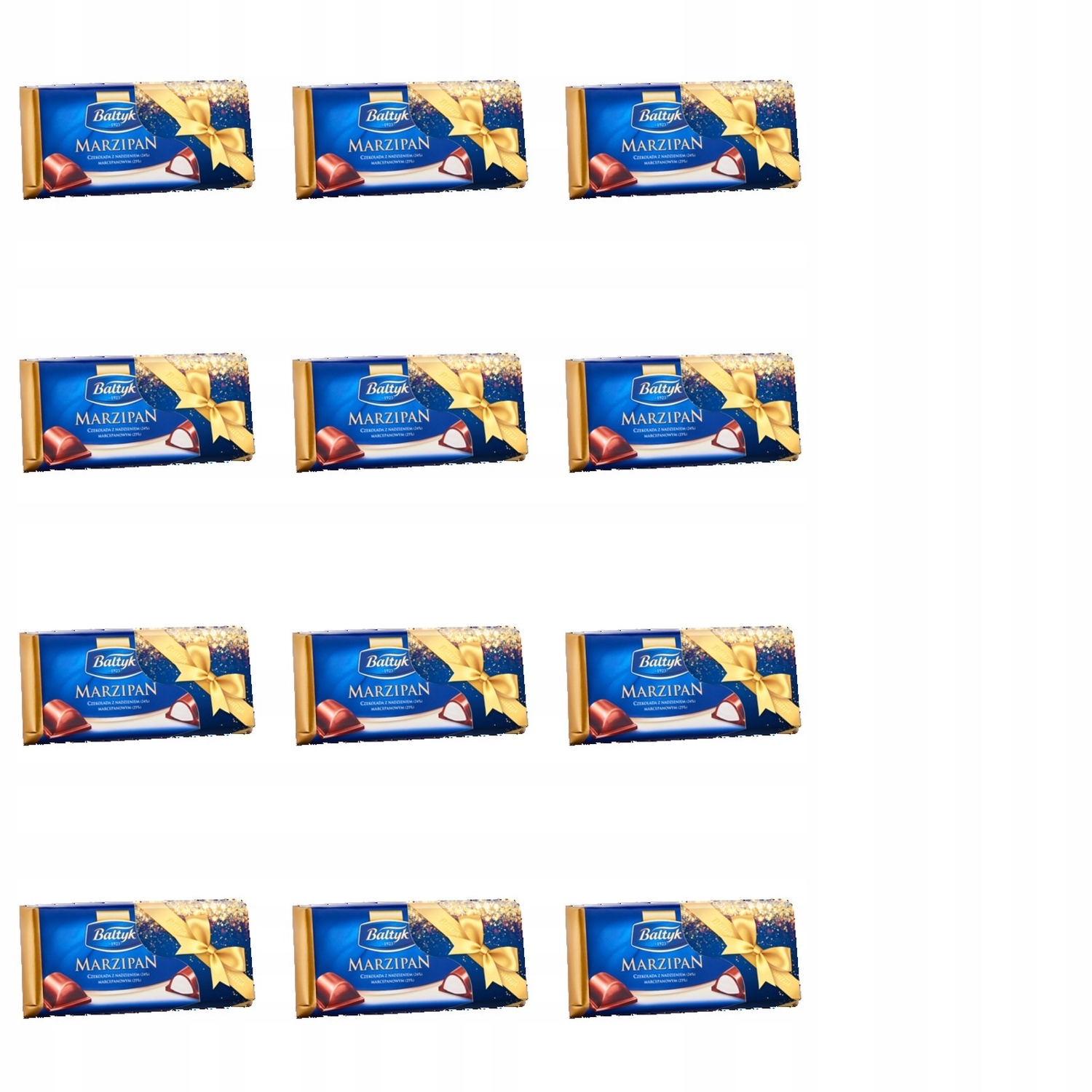 12 x 151 g Bałtyk čokoláda s náplní z marzipánu Karton