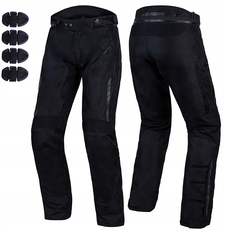 SPODNIE MOTOCYKLOWE MĘSKIE Z OCHRANIACZAMI HIKER