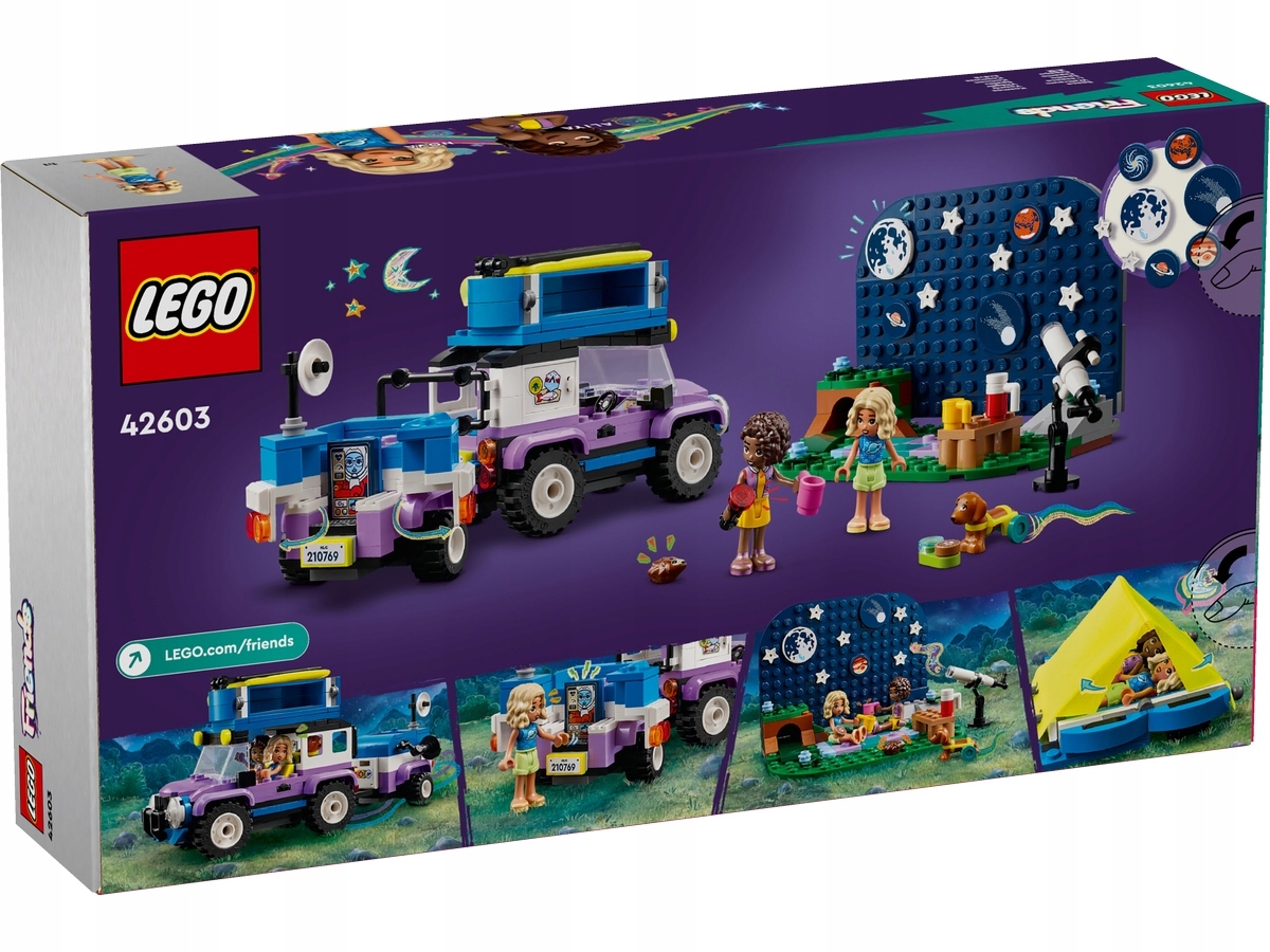 LEGO Friends, Kamper z mobilnym obserwatorium gwiazd, 42603 Marka LEGO