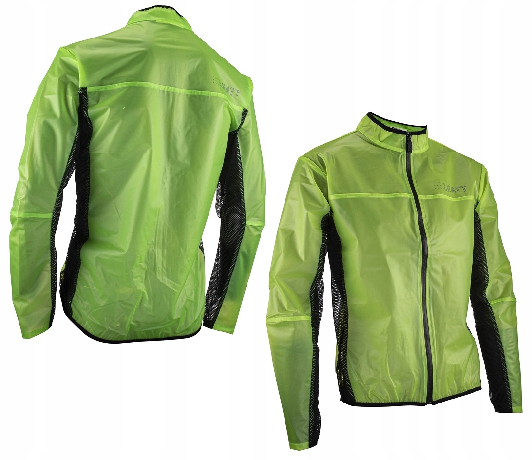 Lekka Kurtka Rowerowa Leatt RaceCover Jacket Lime Wodoodporna XL