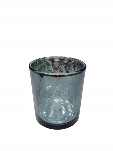 ŚWIECZNIK LUSTRZANY WZÓR ROŚLINNY NA TEALIGHT 2039 Marka bez marki