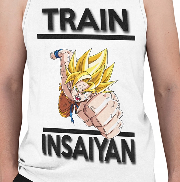 TANK TOP DRAGONBALL TRAIN IN SAIYAN GOKU Marka inna