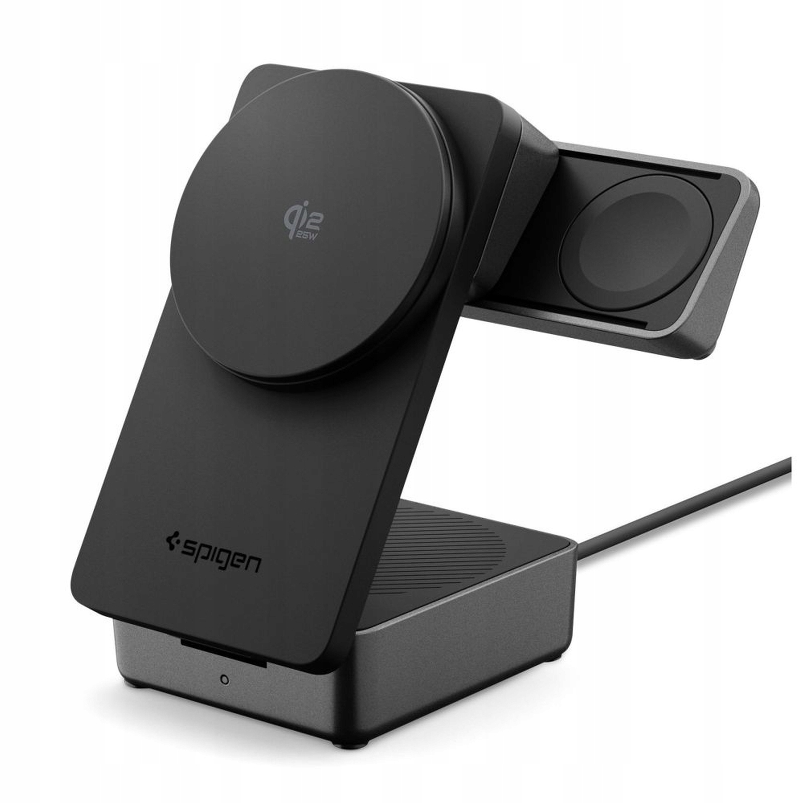 Magnetická bezdrátová nabíječka 3v1 Qi2.2 25W MagSafe černá