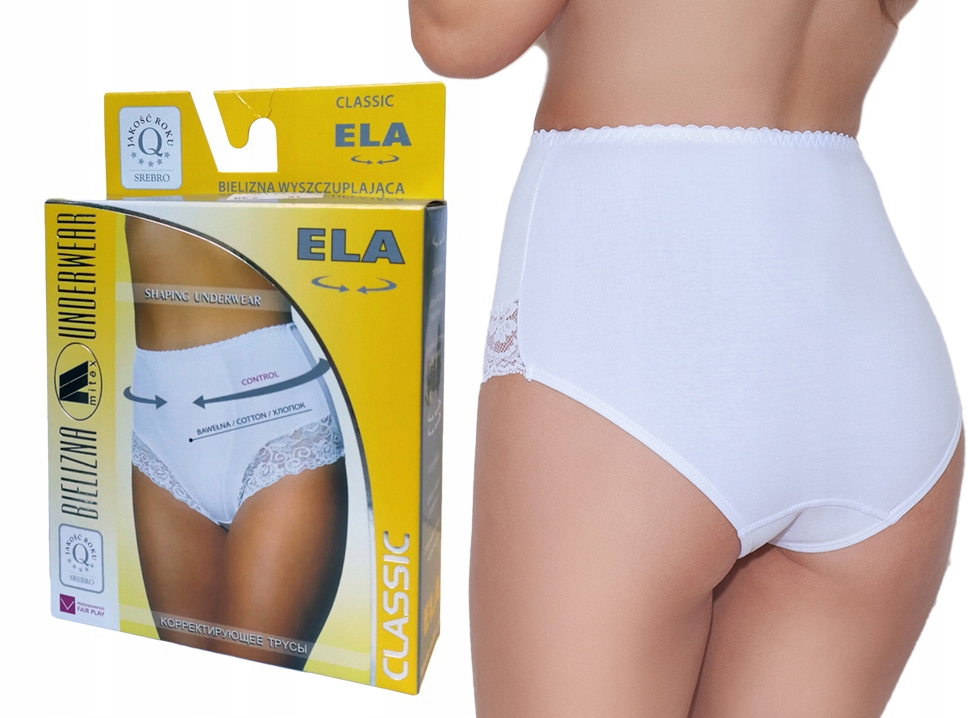 

figi modelujące Mitex Ela białe , bawełna , XL