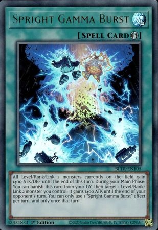 Yu-Gi-Oh! TCG: Spright Gamma Burst (BLTR)