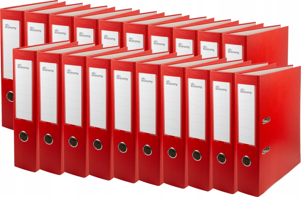 Segregator A4 75mm z dźwignią Extra CZERWONY x20