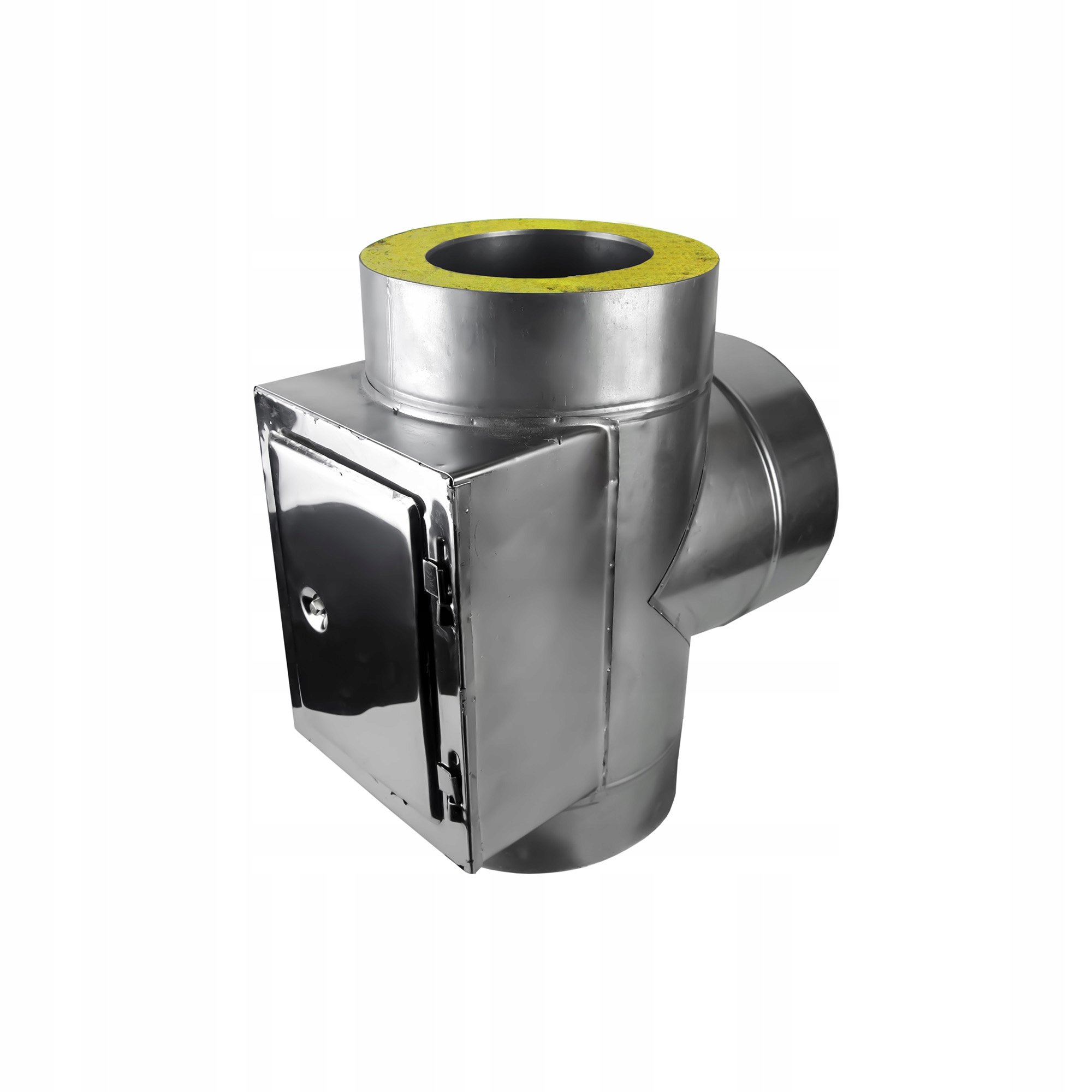 Kzd T-rozdělovač čistič dveří fi 250 1,0 mm komínová vložka ocel izolovaná