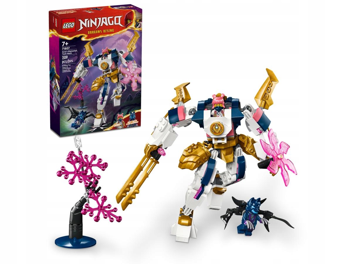 Lego Stavebnice Ninjago 71807 Mech živlu technologie Sory 209 dílků