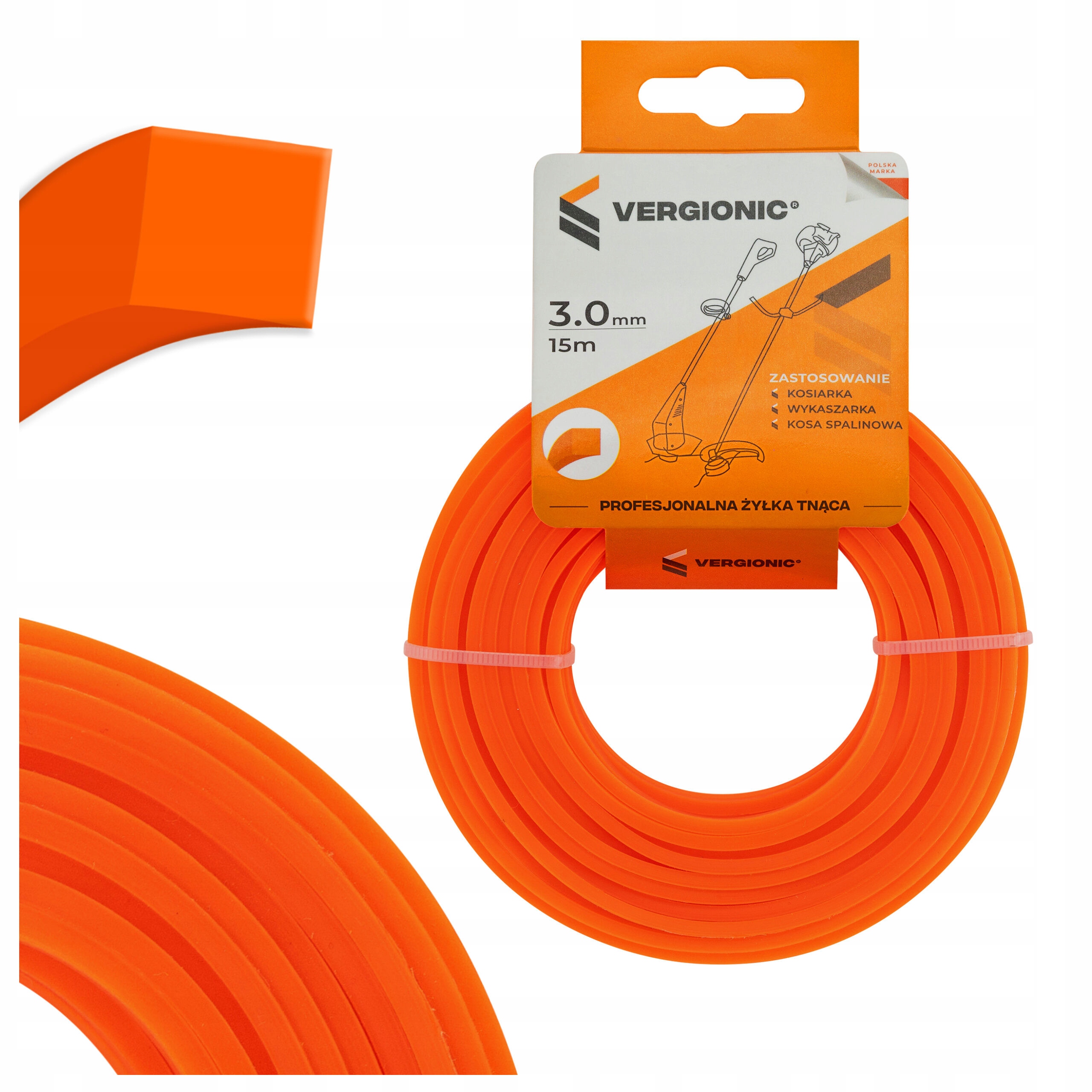 

Żyłka Tnąca Do Kosy Kos Kwadratowa 2,7MM x 15m