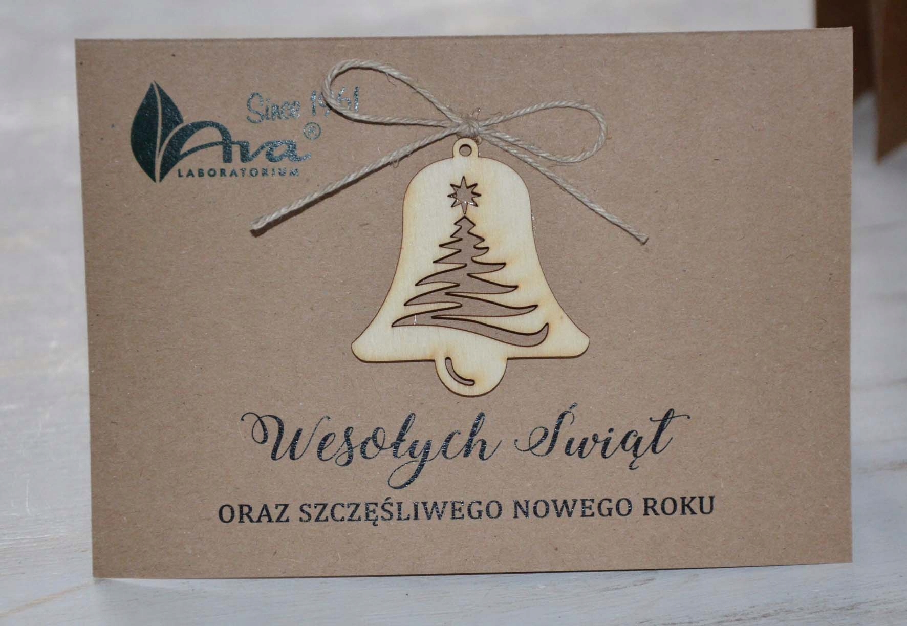 KARTKI ŚWIĄTECZNE DLA FIRM EKO C6 + KOPERTA EKO Marka inna