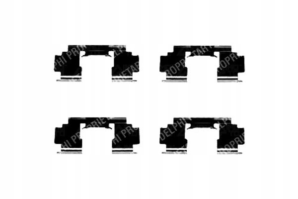 ZESTAW MONTAŻOWY KLOCKÓW HONDA CIVIC VI CIVIC VII Producent części Delphi