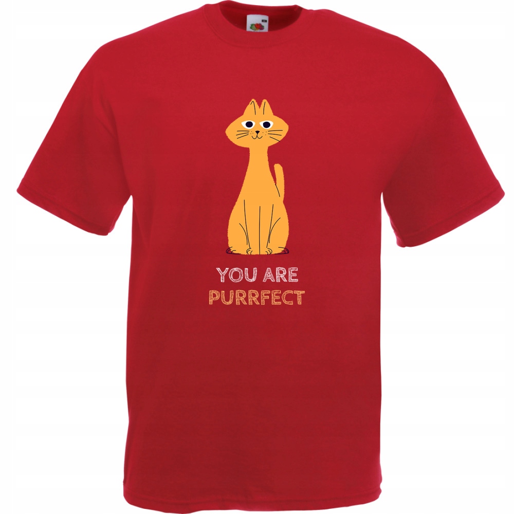 

Koszulka kot purrfect kociara kotek S ceglana czer