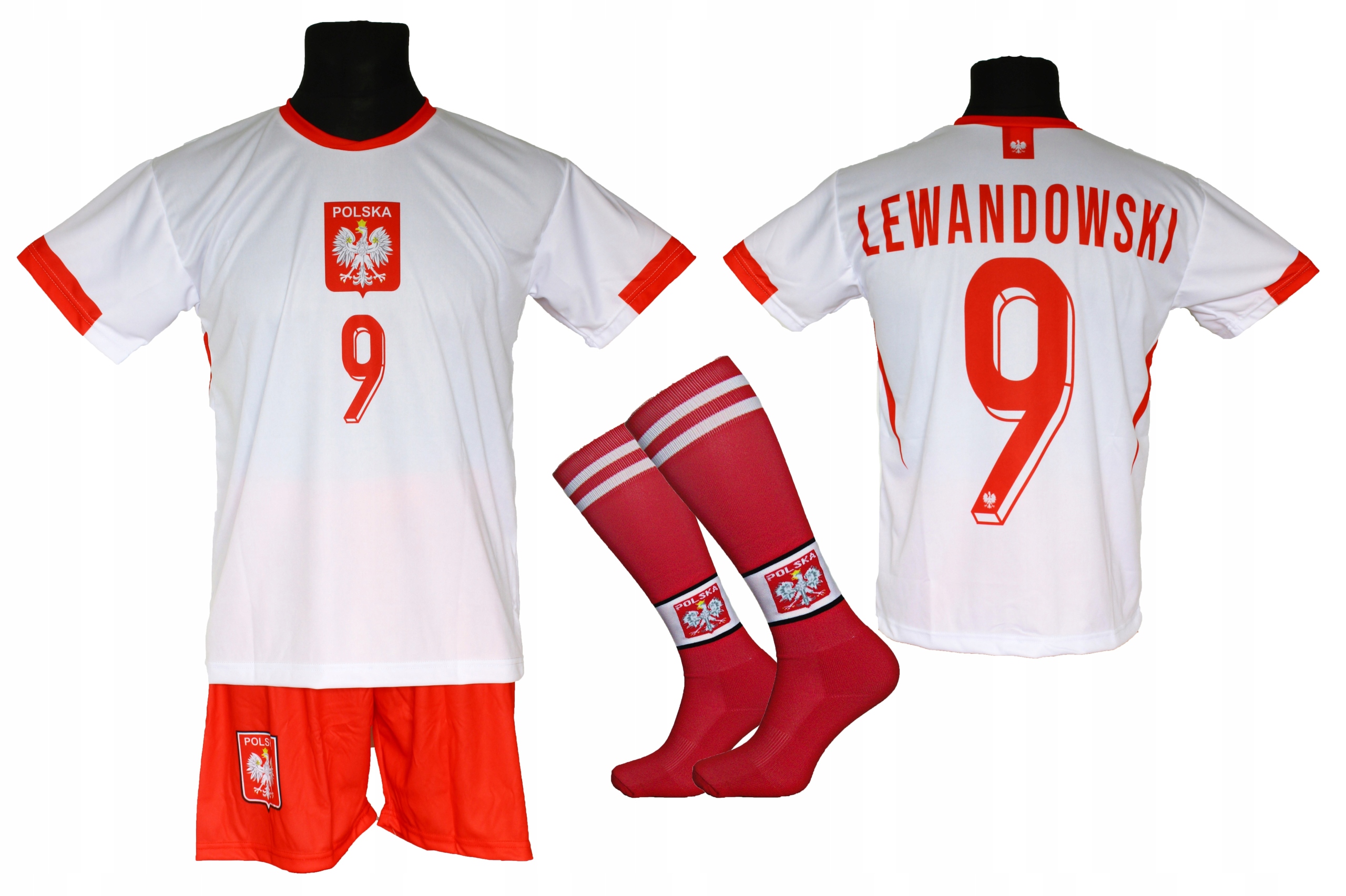 Lewandowski komplet strój piłkarski Polska Bg 158