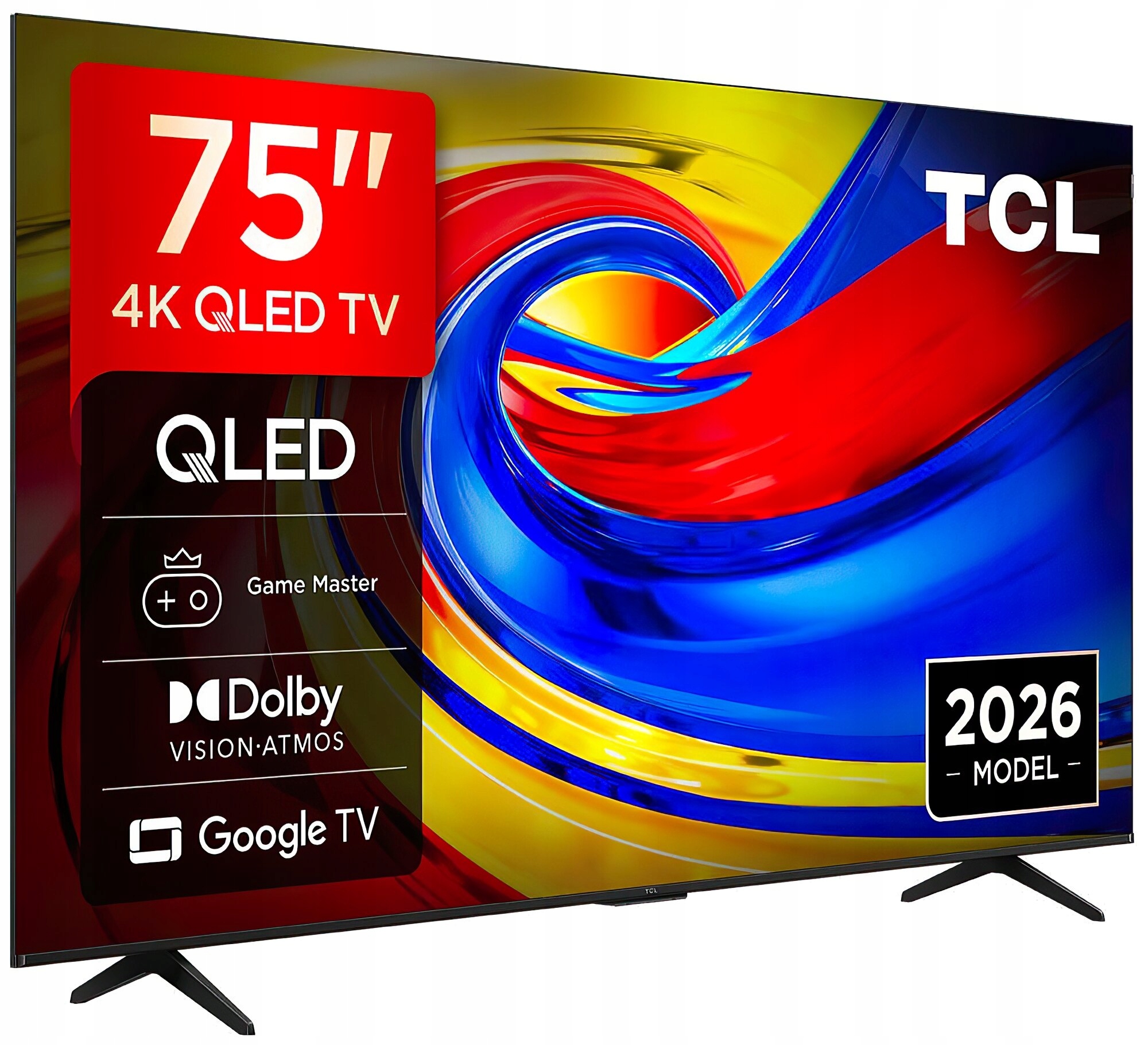 TCL 75P7L 75" QLED 4K Google TV Funkcje AI Dolby Vision Dolby Atmos HDMI 2.1 DVB-T2