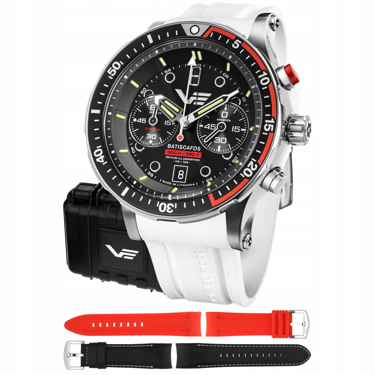 Pánské Hodinky Vostok Europe 6S21-511A771SW, bílý pásek