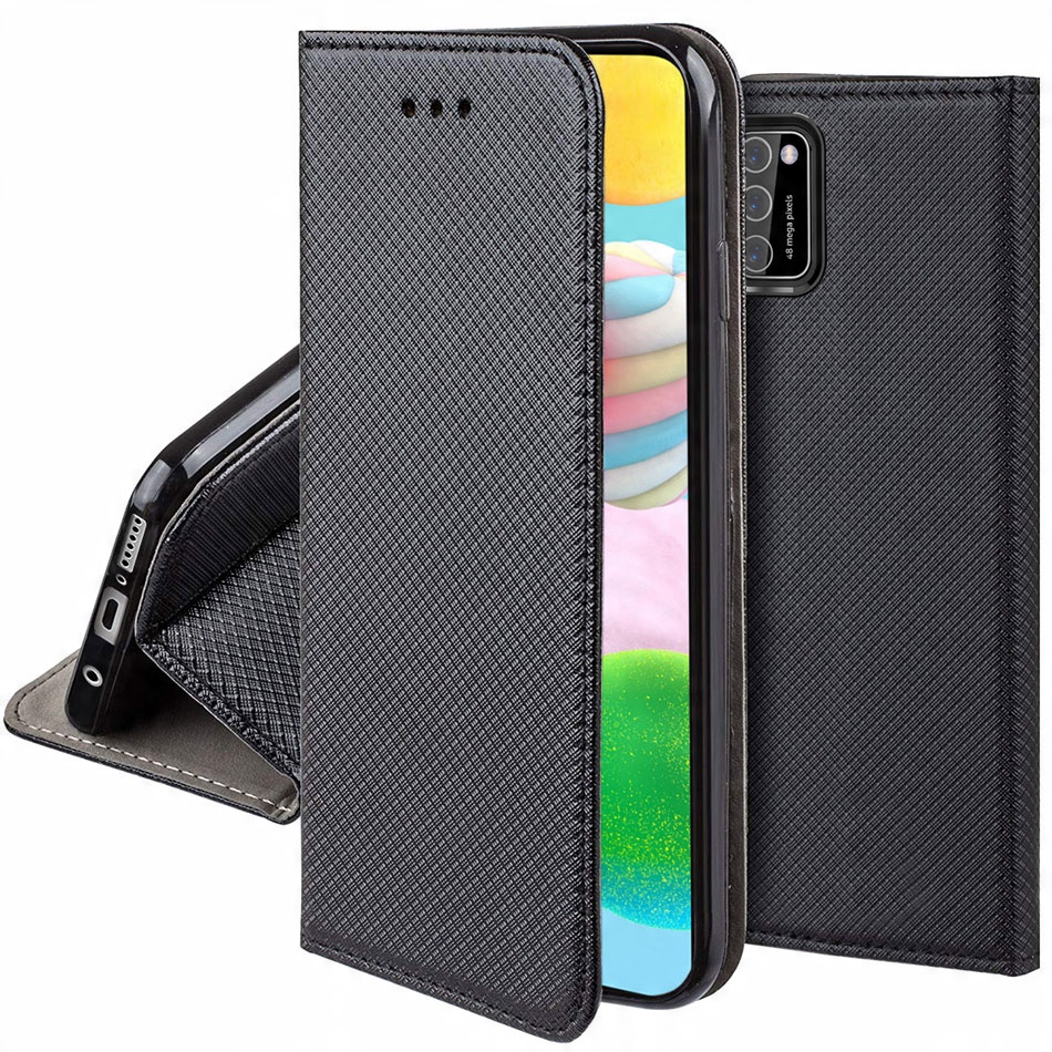 

Samsung A41 pokrowiec etui czarny+szkło