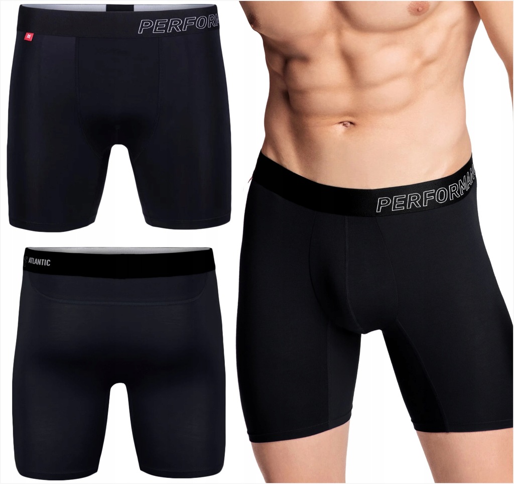 Boxerky Atlantic Bambusové pánské Dlouhé měkké Široká guma Komfort XL