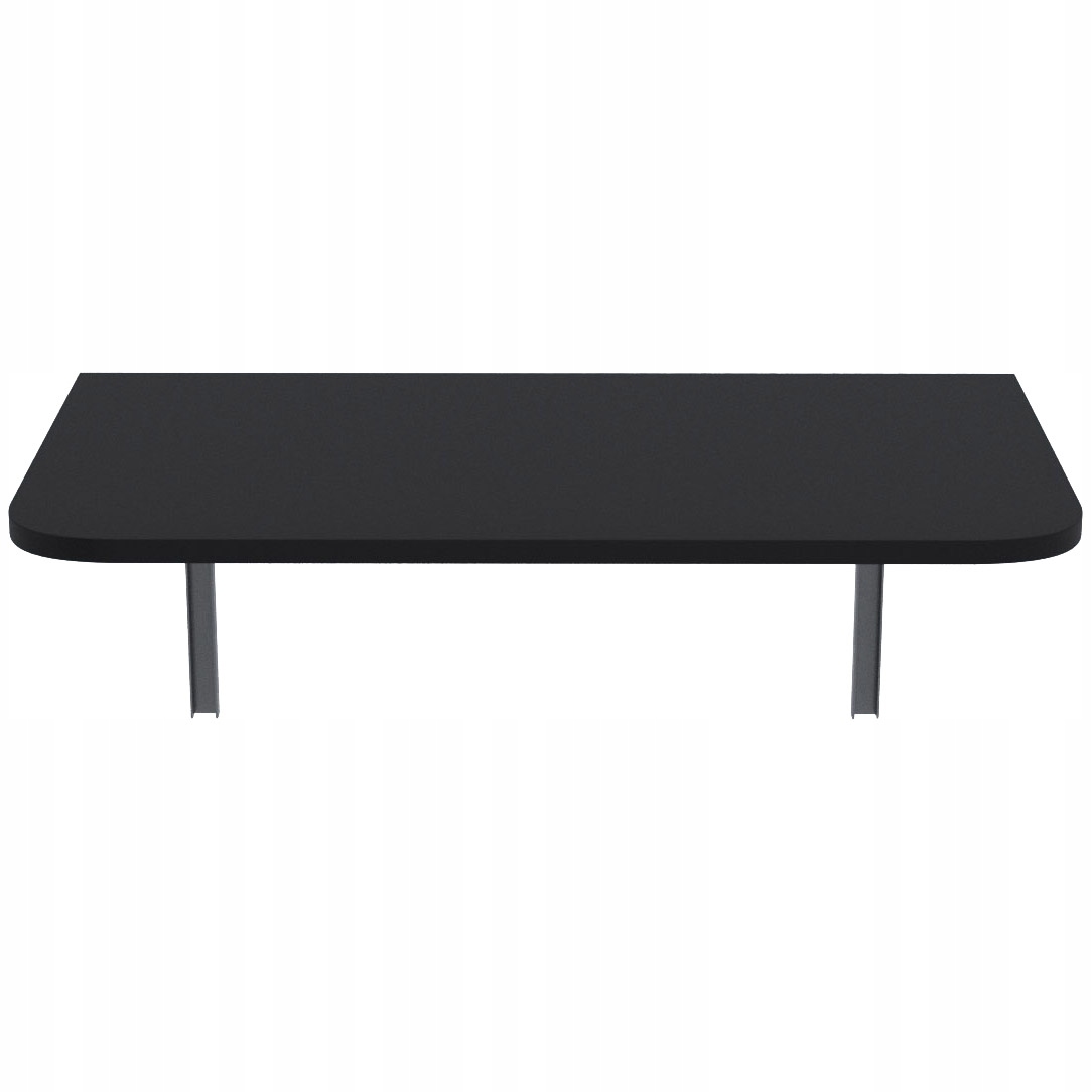 STÓŁ SKŁADANY STOLIK BLAT ROZKŁADANY 90x50 CZARNY ZAOKRĄGLONY Marka Mikon