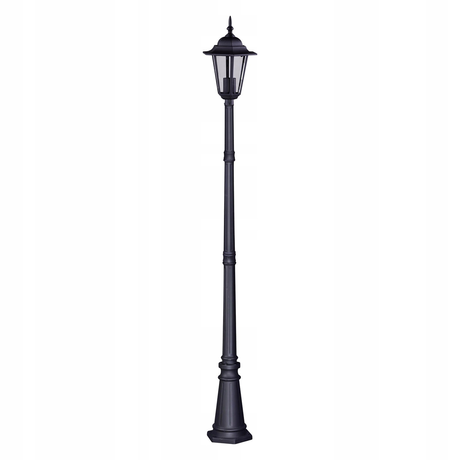 Latarnia ogrodowa zewnętrzna Standard 230cm czarna IP44 E27 klasyczna Kaja