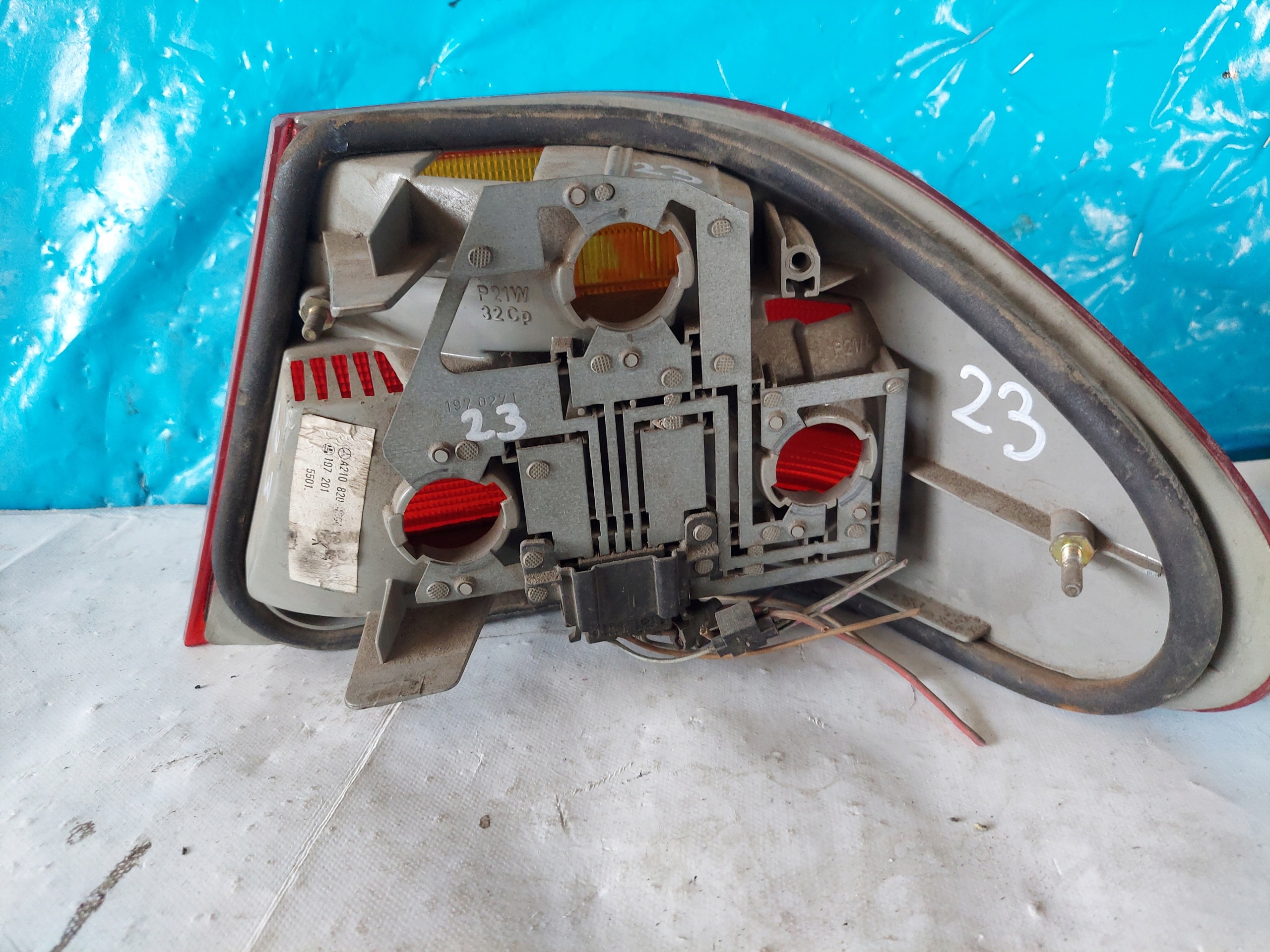 light MERCEDES W210 sedan A210820 left rear part