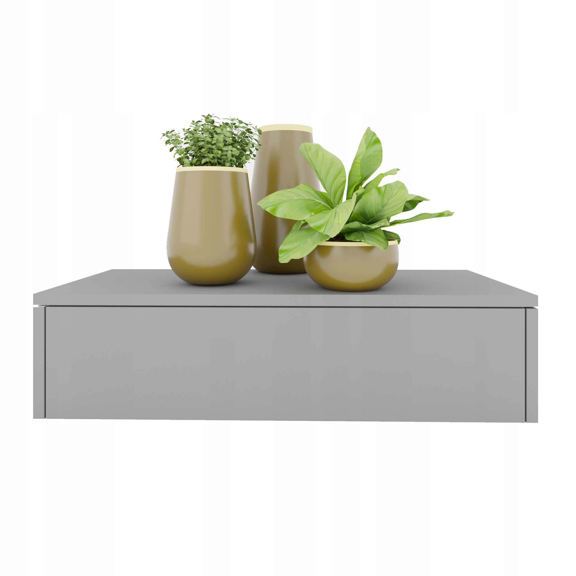 

Konsola wisząca Molly Szara 80cmwew szary toaletka