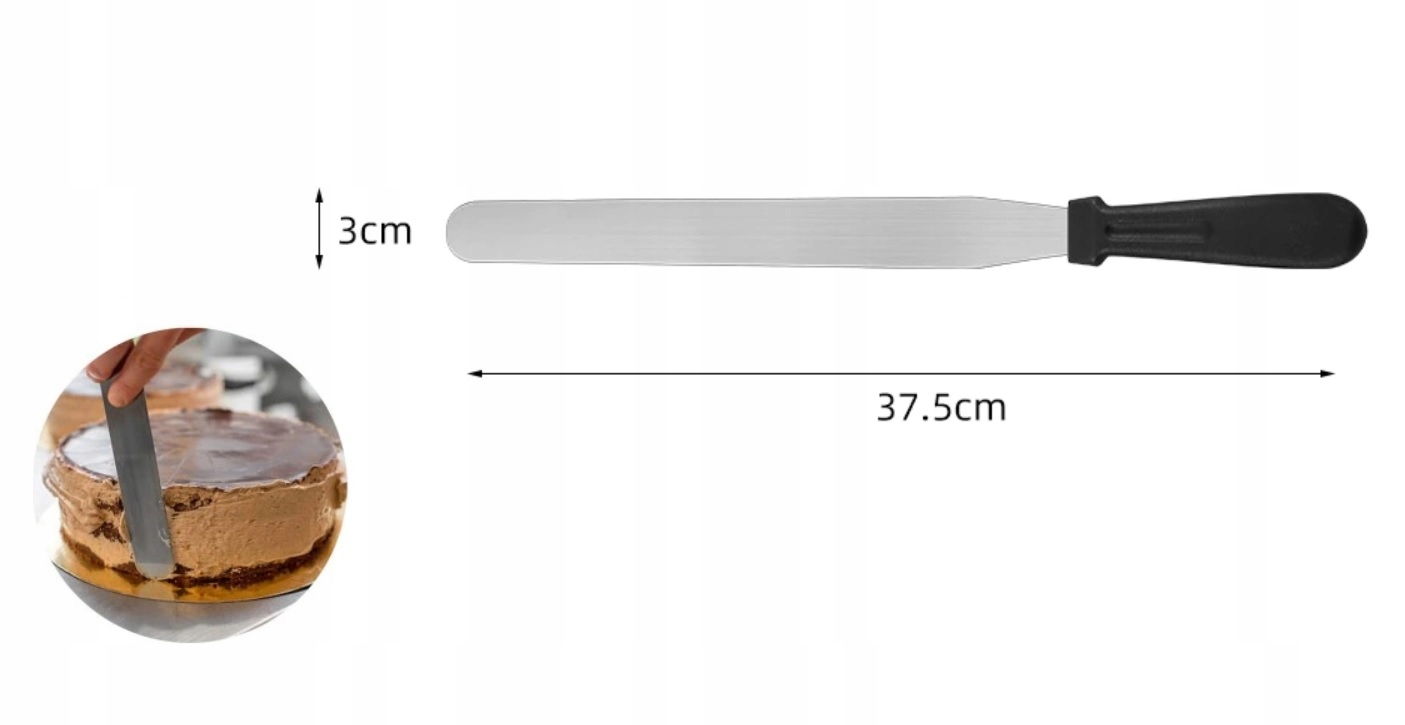 

Łopatka Szpatułka Do Wygładzania Masy Kremów 37cm