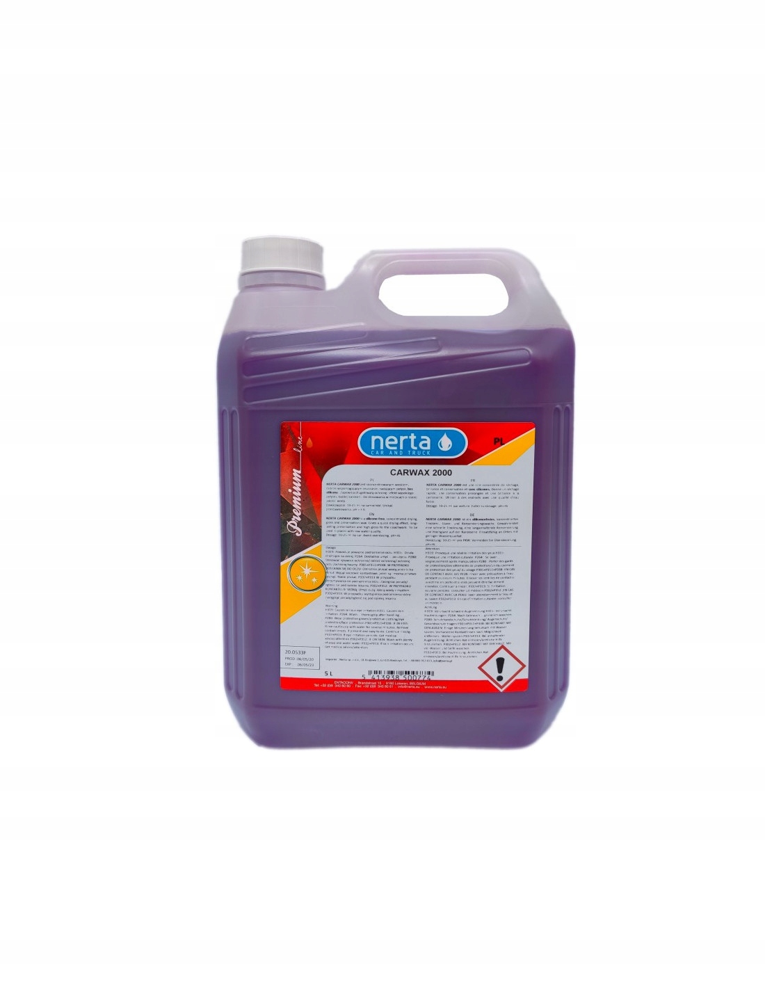 

Wosk samochodwy Nerta 5000ml