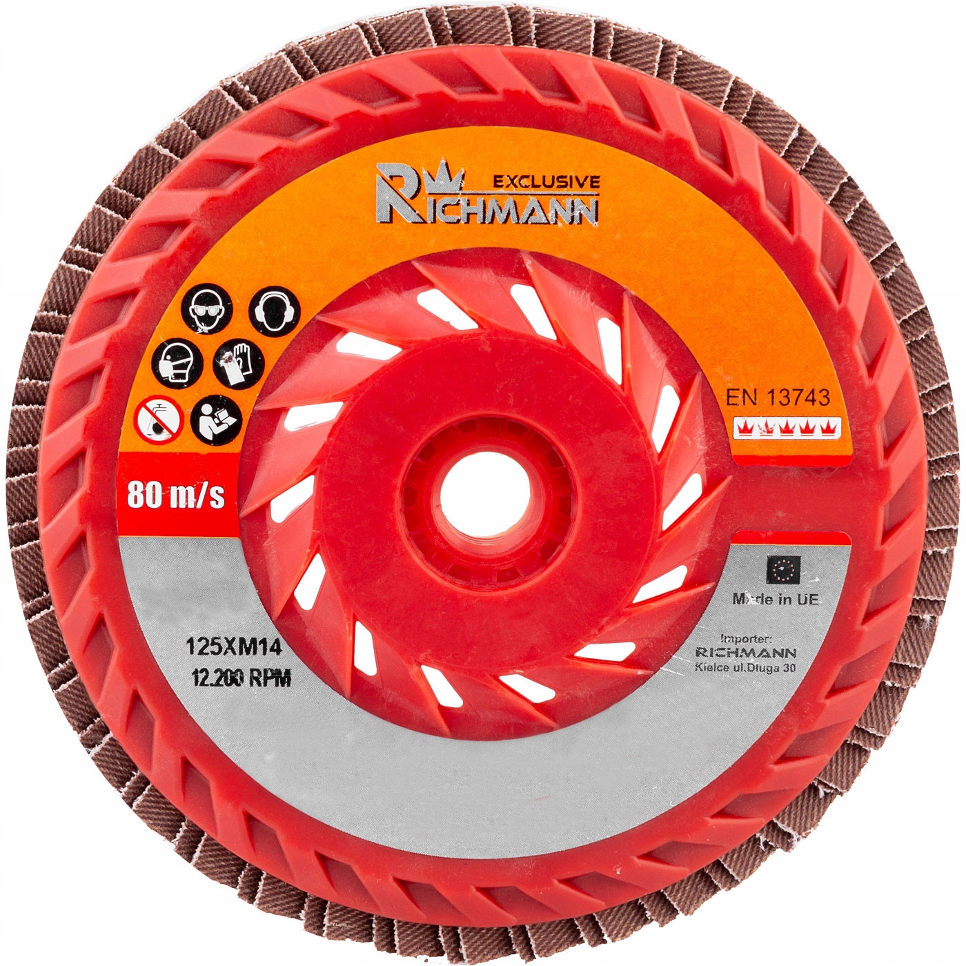 TARCZA ŚCIERNICA LISTKOWA 125mm P60 M14 RICHMANN Marka Corona/Richmann