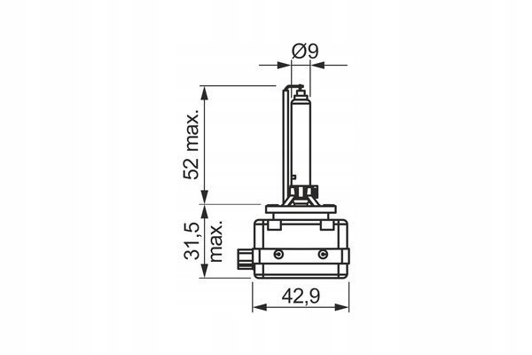 Bosch 1 987 302 907 Žiarovka (Kartón 1ks) D3S 42V 35W PK32D-5 4200K